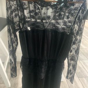 Free People size 6 Black lace dress